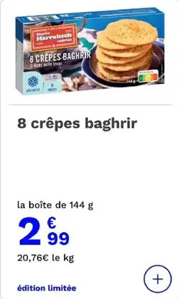 Picard 8 crêpes baghrir offre