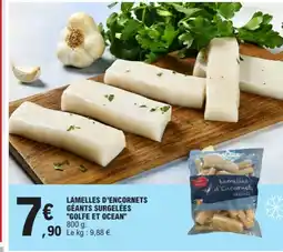 E.Leclerc GOLFE ET OCEAN Lamelles d'encornets géants surgelées offre