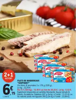 E.Leclerc SAUPIQUET Filets de maquereaux offre