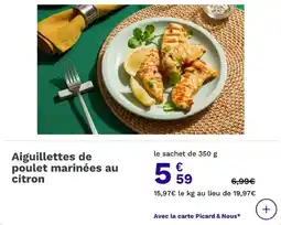 Picard Aiguillettes de poulet marinées au citron offre