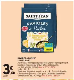 E.Leclerc SAINT-JEAN Ravioles à poêler offre
