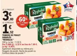 E.Leclerc RÉGHALAL Tenders de poulet surgelés offre