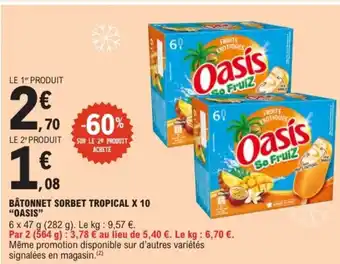 OASIS Bâtonnet sorbet tropical x 10