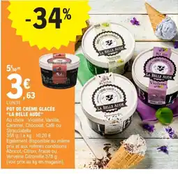 E.Leclerc LA BELLE AUDE Pot de crème glacée offre