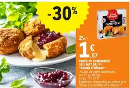 E.Leclerc GRAND FERMAGE Panés au camembert 19% mat.gr. offre