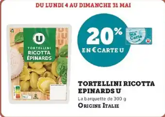Tortellini ricotta epinards u