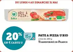 Super U Pate a pizza u bio offre