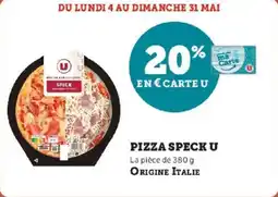 Super U Pizza speck u offre