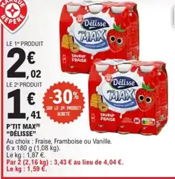 E.Leclerc DÉLISSE P'tit max offre