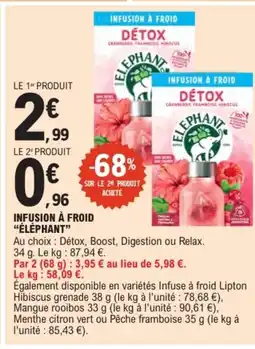 E.Leclerc ÉLÉPHANT Infusion à froid offre