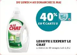 Super U Lessive l'expert le chat offre