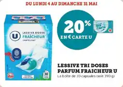 Super U Lessive tri doses parfum fraicheur u offre