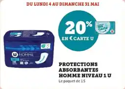 Super U Protections absorbantes homme niveau 1 u offre