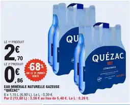 E.Leclerc QUÉZAC Eau minérale naturelle gazeuse offre