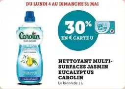 Super U Nettoyant multi surfaces jasmin eucalyptus carolin offre