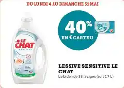 Super U Lessive sensitive le chat offre