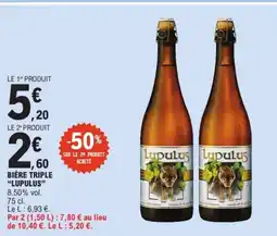 E.Leclerc LUPULUS Bière triple offre