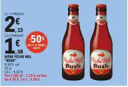 E.Leclerc BUSH Bière pêche mel offre