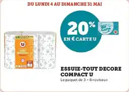 Super U Essuie-tout decore compact u offre