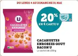 Super U Cacahuetes enrobees gout bacon u offre
