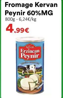 Hmarket Kervan peynir fromage 60% mg offre