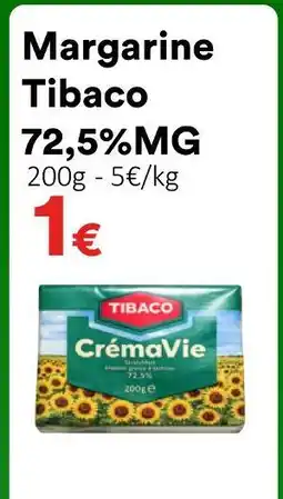 Hmarket Tibaco margarine crémavie 72,5% mg offre
