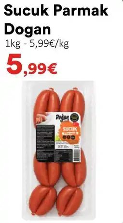 Hmarket Dogan sucuk parmak offre