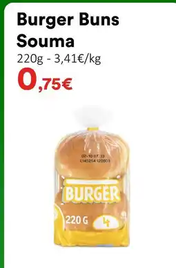 Hmarket Souma burger buns offre