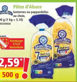 Norma Grand'mère pâtes d'alsace offre