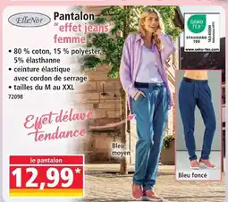 Norma Ellenor pantalon effet jeans femme offre