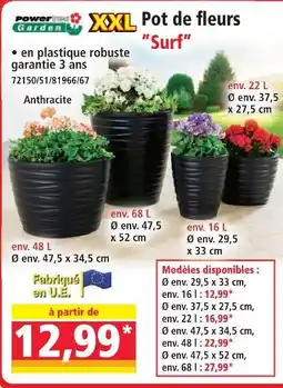 Norma Pot de fleurs surf offre