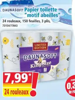 Norma Daunasoft papier toilette motif abeilles offre