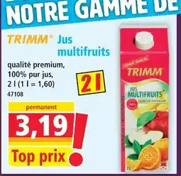 Norma Trimm jus multifruits offre
