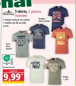 Norma Ronley t-shirt 2 pièces homme offre