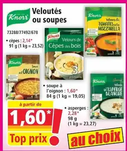 Norma Knorr velours cèpes offre