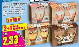 Norma Gelato d'italia 2 coupes glacées offre