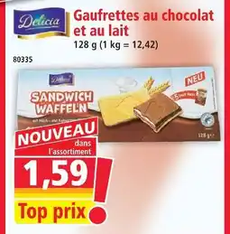 Norma Delicia gaufrettes au chocolat et au lait offre