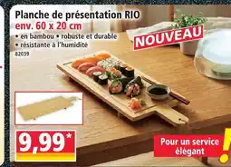 Norma Rio planche de présentation offre