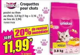 Norma Whiska croquettes pour chats offre