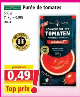 Norma Villa gusto purée de tomates offre