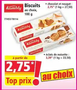 Norma Kambly biscuits offre
