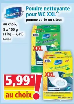 Norma Saubermax poudre nettoyante pour wc xxl offre