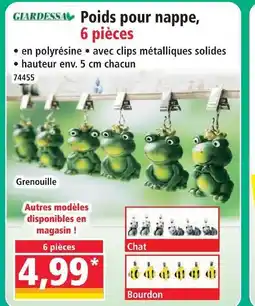 Norma Giardessa poids pour nappe offre