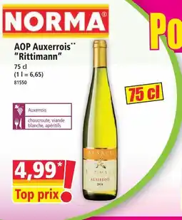 Norma Norma aop auxerrois rittmann offre