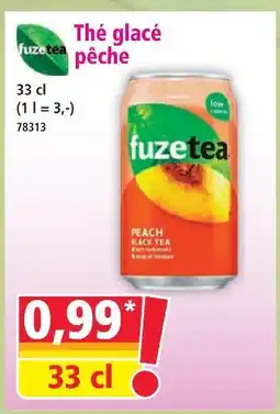 Norma Fuze tea thé glacé pêche offre