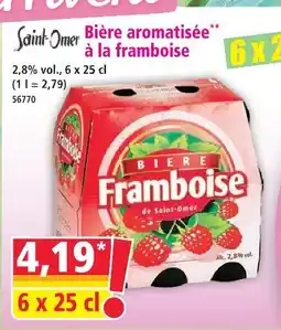 Norma Saint-omer bière aromatisée à la framboise offre