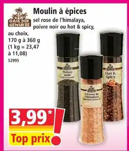 Norma Oase der gewürze moulin à épices offre