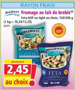 Norma Meandros fromage au lait de brebis offre