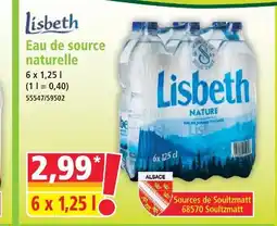 Norma Lisbeth eau de source naturelle offre