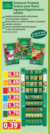 Norma Finest garden semences premium graines pour fl eurs/ légumes/légumineuses/ salades offre